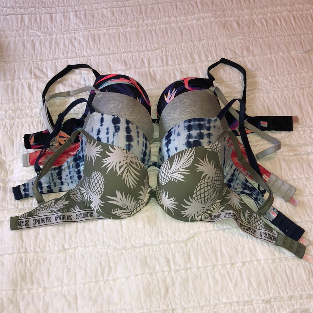 PINK Wear Everywhere Super Push Up (4) Sz. 32 DD